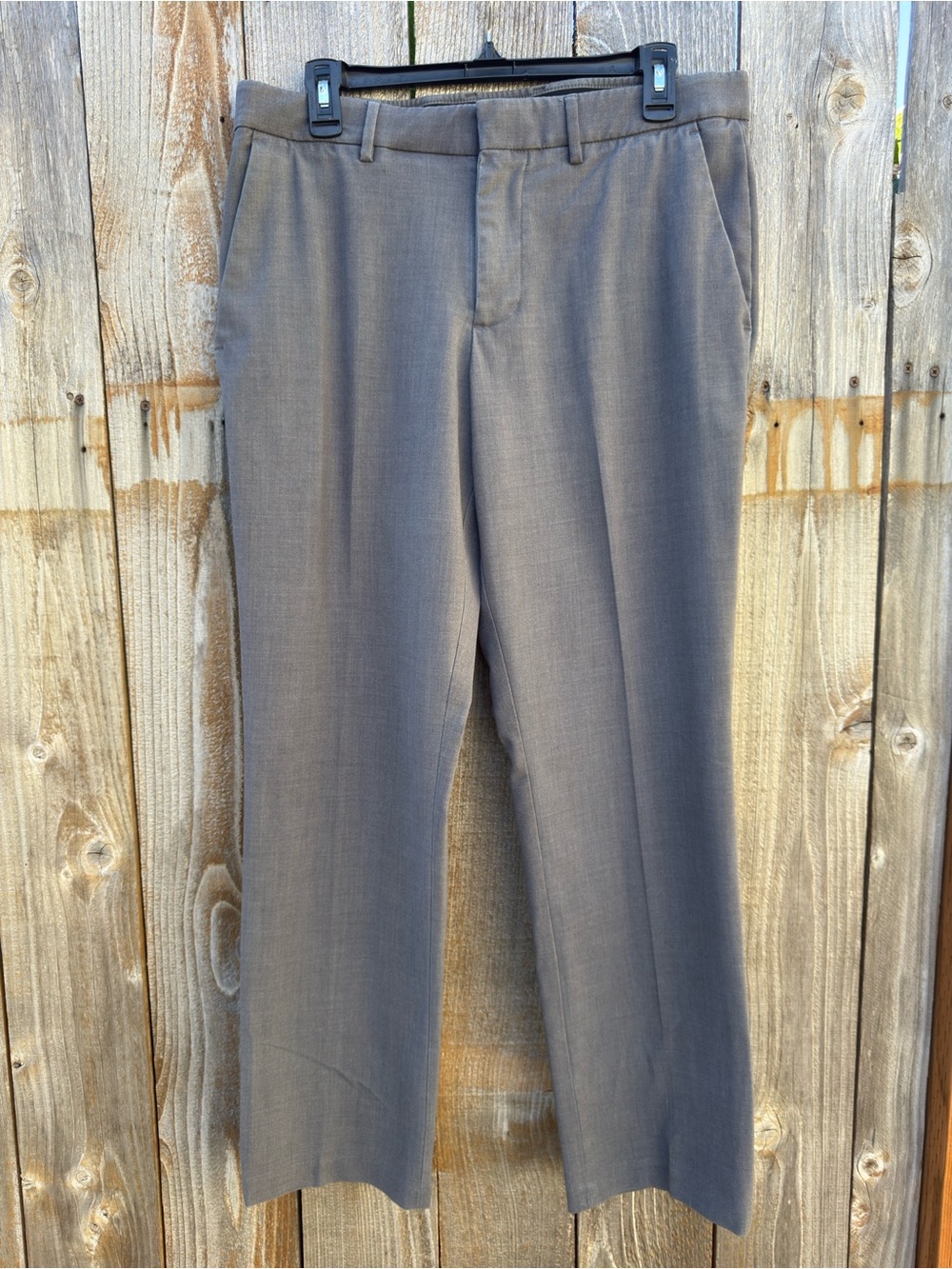 JF J. Ferrar 360 Stretch Slim Fit Flat Front Dress Pants Gray